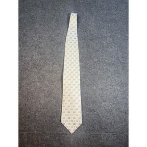 Daks London 100% Silk Geometric Pattern Necktie